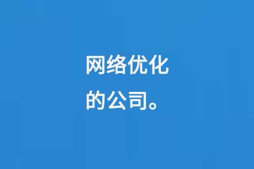 網絡優化的公司